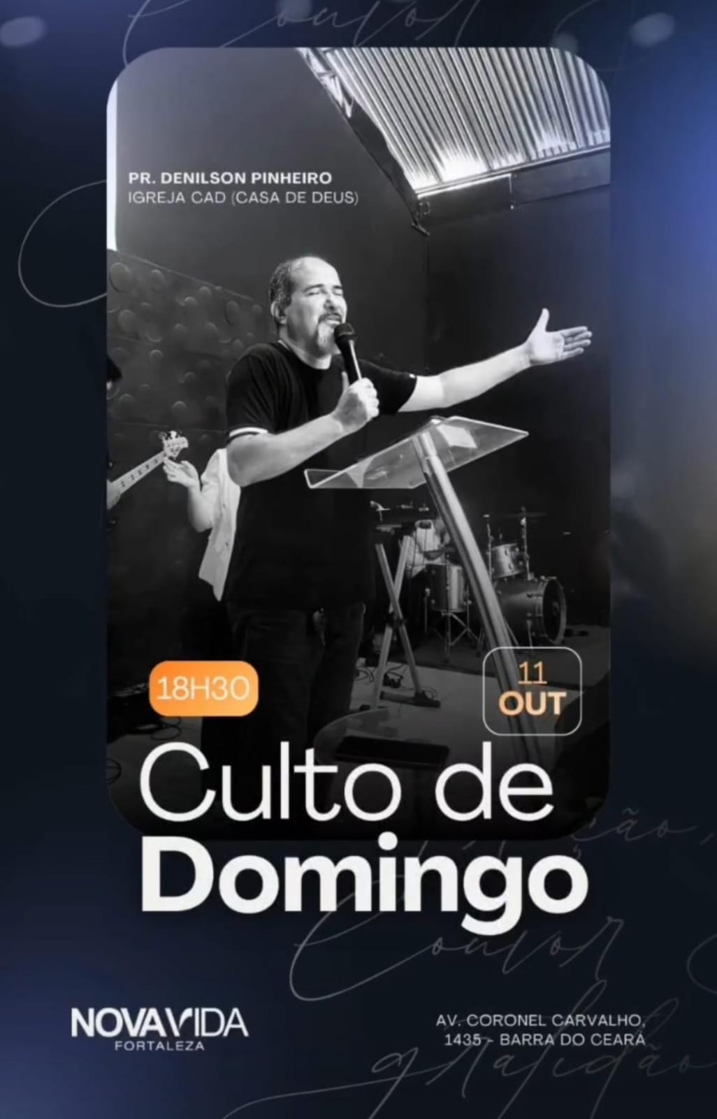 Culto de Domingo na Igreja de Nova Vida Fortaleza
